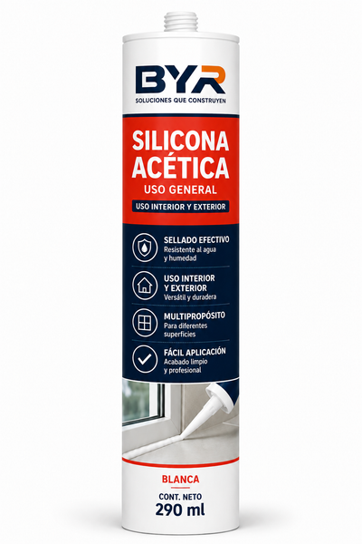 Silicona Acética baño y cocina