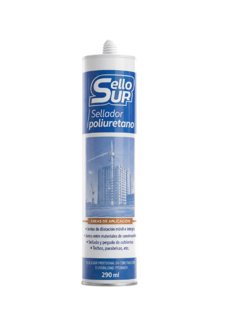 Silicona Poliuretano 290 ml Blanco-Gris-Negro