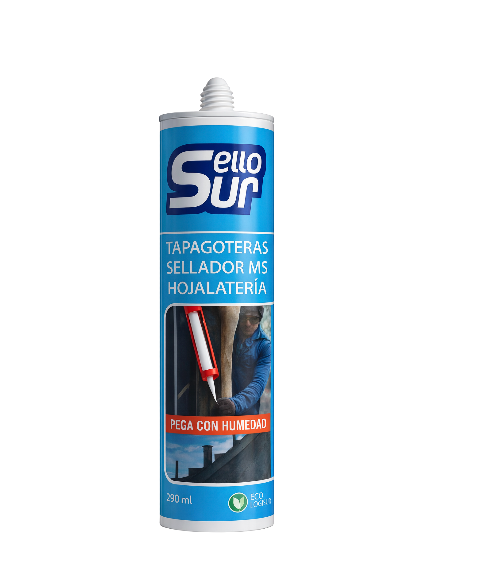 Silicona Tapagoteras 290 Ml Gris-Negro