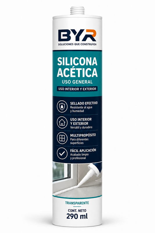 Silicona Acética Transparente 300ml