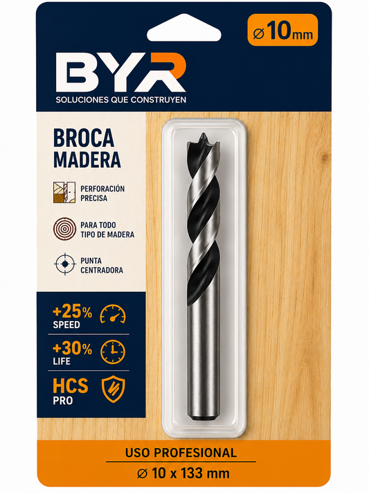 Broca para madera 10mm