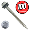 Tornillo punta espada hexagonal con golilla 10x1 1/2 zincado Ferreconce