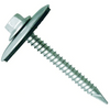 Tornillo hexagonal punta espada para policarbonato c/g ancha 10 x 2" 100 unidades