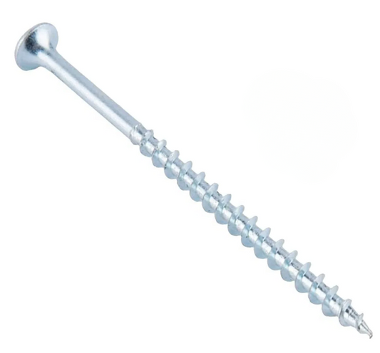 Tornillo CRS Punta Fina 8x2 1/2 para Volcanita y Madera – Bolsa 100 unidades