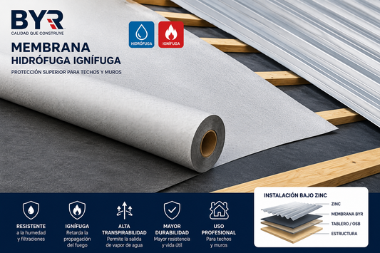 Membrana Hidrófuga 75 m² - Rollo Impermeable para Techo y Muro