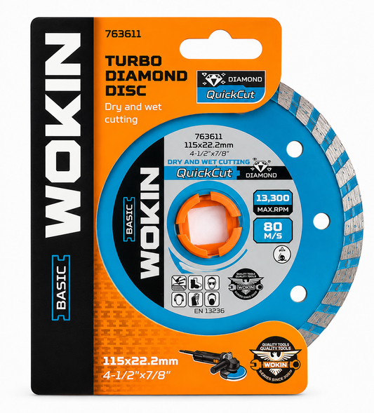 Disco Diamantado Turbo 4 1/2"