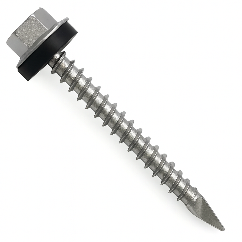 Tornillo punta espada hexagonal con golilla 10x2 1/2 zincado Ferreconce