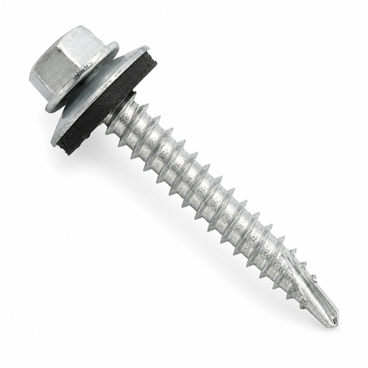 Tornillo Hexagonal Punta Espada con Golilla Zincado