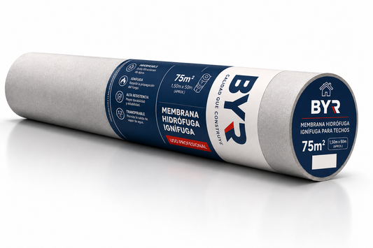 Membrana Hidrófuga 75 m² - Rollo Impermeable para Techo y Muro