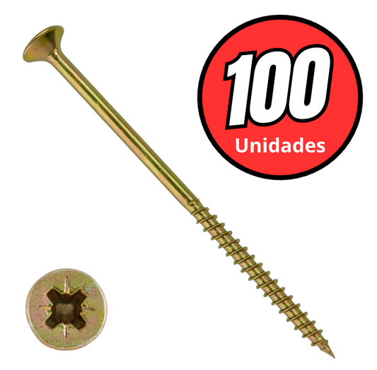 Tornillo turbo madera M6x100 PH3 Ferreconce bolsa 100 unidades